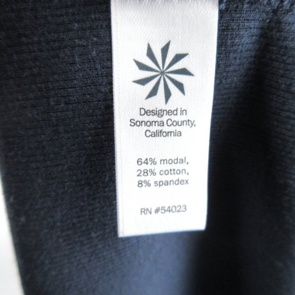 Athleta Navy Ribbed Henley Maxi Dress Size S Sleeveless - Picture 7 of 14